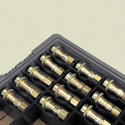 Buckhorn SW4815080201000 Plastic Straight Wall Storage Container Tote, (48-Inch x 15-Inch x 7-1/2-Inch), Light Gray