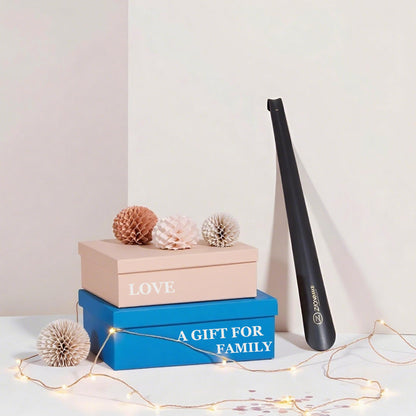 ZOMAKE Shoe Horn Long Handle for Seniors, 16.5 Inch Extra Long Metal Shoehorn for Boots, Men, Women, Kids