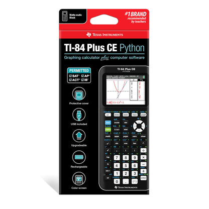 Texas Instruments TI-84 Plus CE Color Graphing Calculator, Black