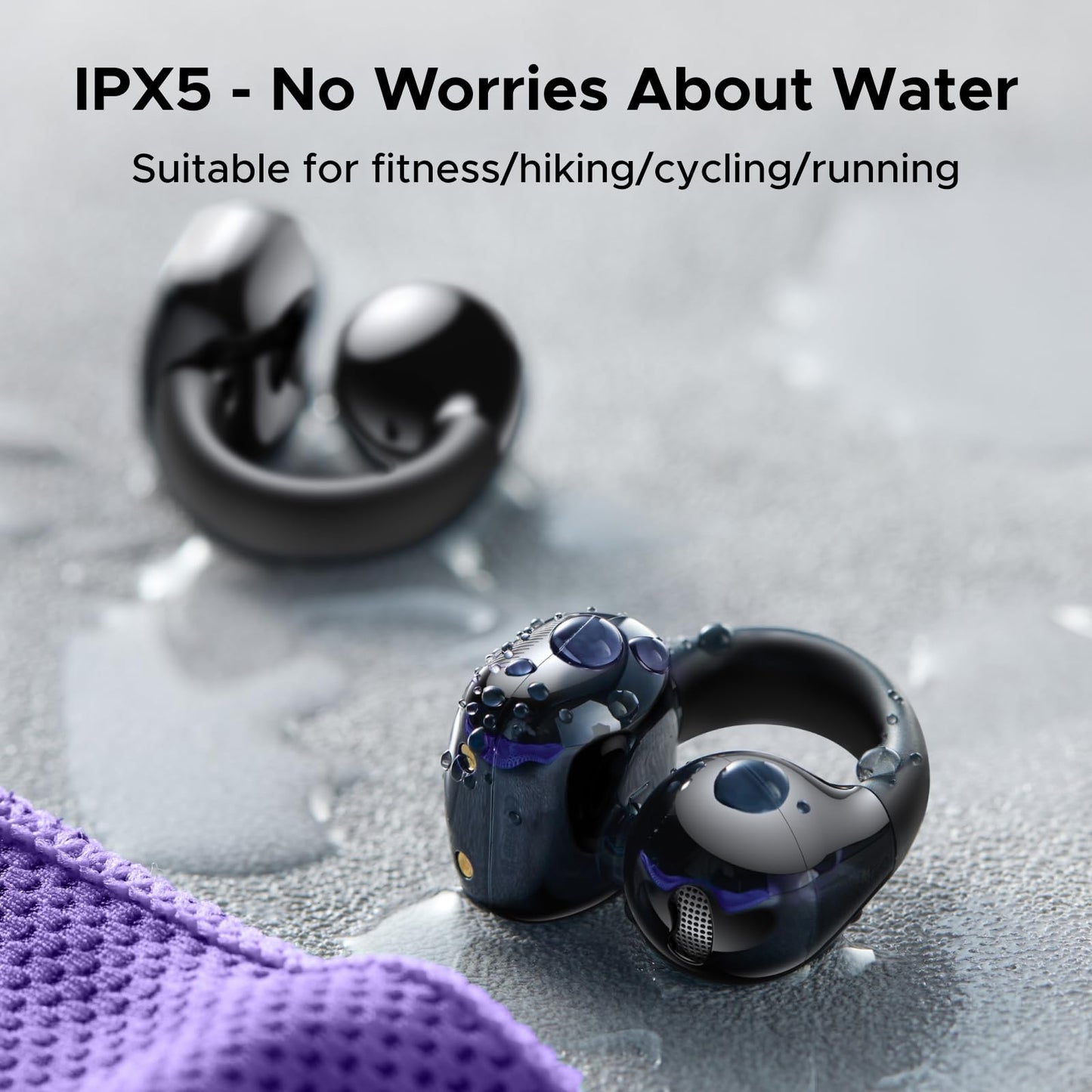 UGREEN Open Ear Wireless Headphones Bluetooth 5.4, 12mm Driver Sports Earphones with ENC, Fast Charging for 30 Hours Playtime, Compatible with iPhone Android and Bluetooth Devices