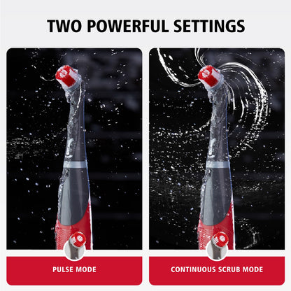 Rubbermaid Reveal Power Scrubber with Multi-Purpose Head, Cordless Electric Battery Powered Scrub Brush, Water Resistant, for Home/Kitchen/Bathroom/Grout/Tile/Shower/Tub