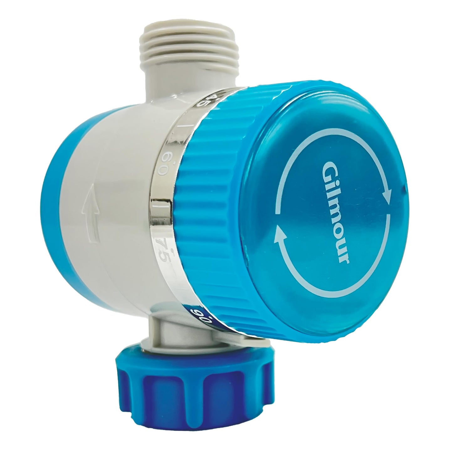 Gilmour Single Outlet Mechanical Water Timer for Garden Hose, Irrigation Timer for Sprinklers and Drip Lines, Blue