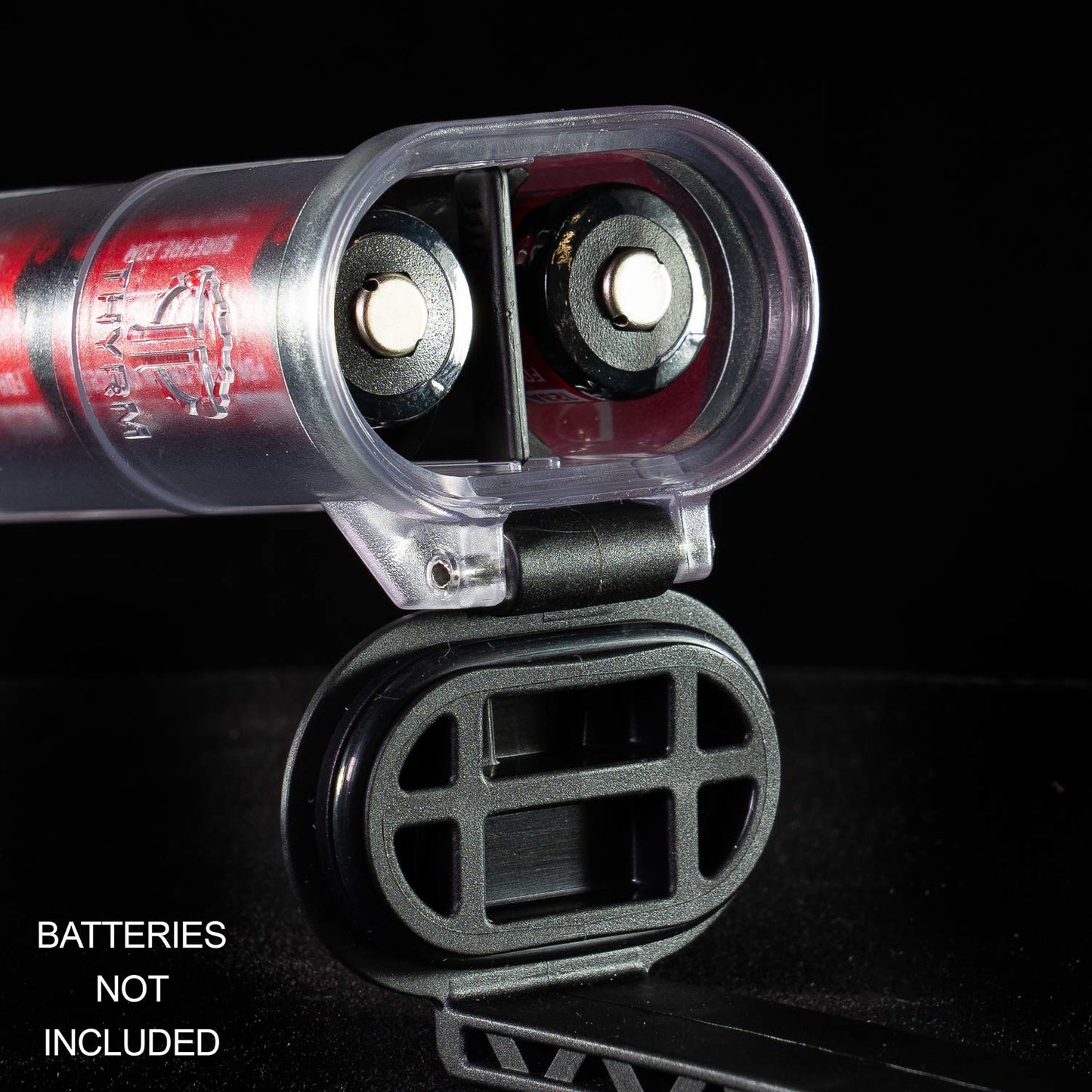 Thyrm CellVault XL Battery Storage (Clear) Case for AA, AAA, CR123, 18650 Batteries, Survival Gear, Made in USA