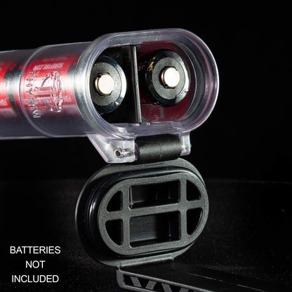 Thyrm CellVault XL Battery Storage (Clear) Case for AA, AAA, CR123, 18650 Batteries, Survival Gear, Made in USA