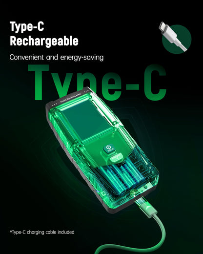 ERICKHILL EMF Detector, Rechargeable Digital Electromagnetic Field Radiation Detector Hand-held Digital LCD EMF Meter Great Tester for Home EMF Inspections,Ghost Hunting Green