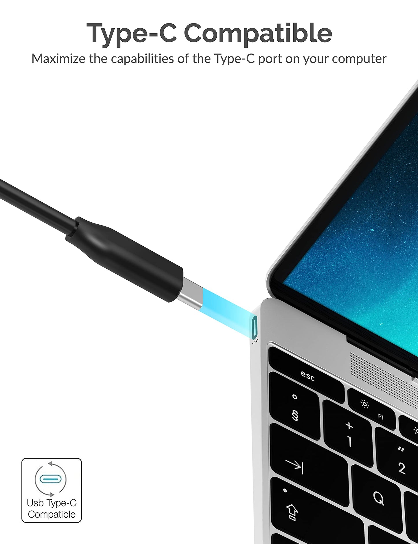 SABRENT USB Type C SATA 2.5” & 3.5” Dual Bay Hard Drive Docking Station | Offline Cloning | Up to 5Gbps | Tool Free Installation (EC-CH2B)