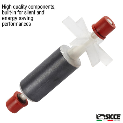 SICCE Syncra Silent 0.5 Multifunction 185 GPH Submersible Water Pump | Italian Made 8W Ultra Quiet Durable for Aquarium Fish Tank, Fountain, Pond, Hydroponics, Terrarium Black | Freshwater & Saltwater