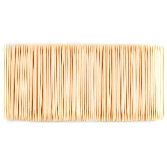 Damuzhi 1000 Count Bamboo Toothpicks Barbecue, Fruits And Teeth Cleaning - Round Double-Pointed Wooden Toothpicks, For Appetizers,Olives
