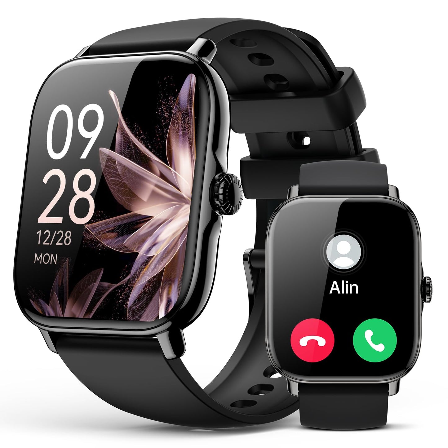 Smart Watch for Women Men- Answer/Make Call, 2025 IP68 Waterproof Fitness Step Tracker Watch with Sleep Monitor/Activity Counter/110+ Sport Mode, Smartwatch for Andriod iPhone iOS Samsung Compatible