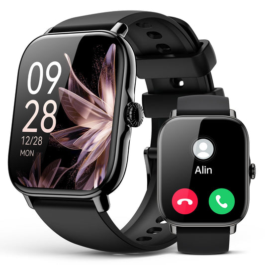 Smart Watch for Women Men- Answer/Make Call, 2025 IP68 Waterproof Fitness Step Tracker Watch with Sleep Monitor/Activity Counter/110+ Sport Mode, Smartwatch for Andriod iPhone iOS Samsung Compatible