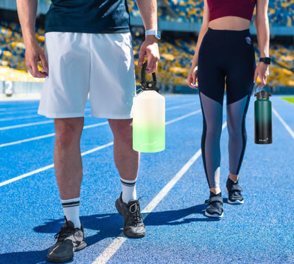 Water Bottle Insulated 32oz 40oz 64oz 128oz Straw Lid Spout Lid & 3 Lids, Leak Proof, Vacuum Insulated,Stainless Steel Water Bottle Wide Mouth for Sports, Gym or Office (Indigo Crush, 32 oz)