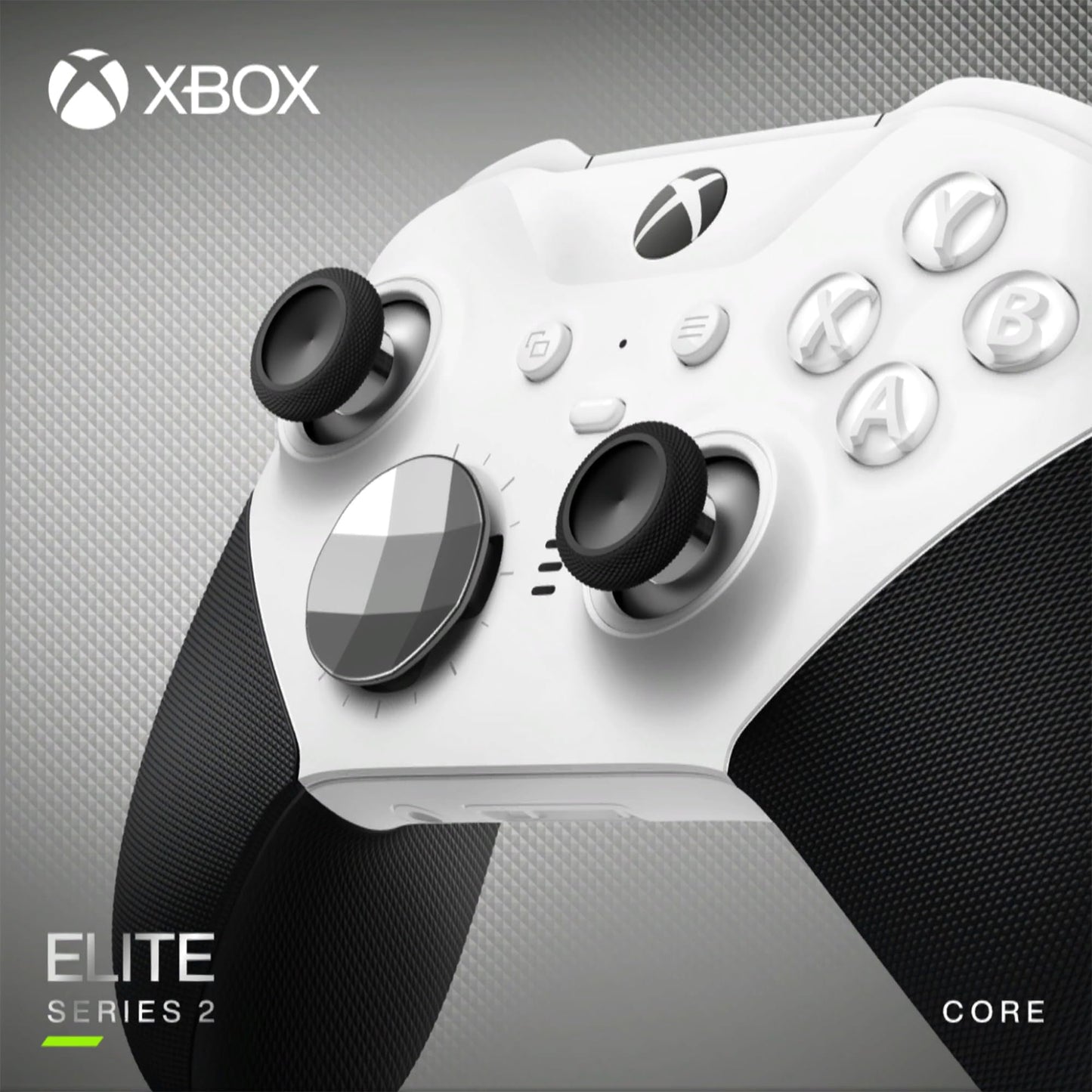 Xbox Elite Series 2 Core Wireless Gaming Controller – White Series X|S, One, Windows PC, Android, and iOS