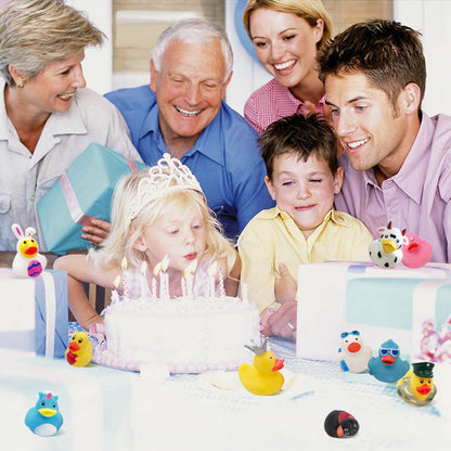 WQTHE 30 Pack Rubber Duck for Jeeps Ducking - 2.3 Inch Bulk Floater Duck for Kids - Baby Bath Toy Assortment - Party Favors, Birthdays, Bath Time, and More (30 Varieties)