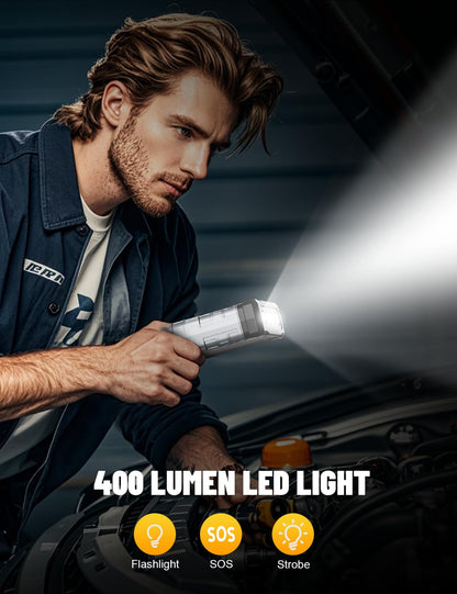 Sharmeal Car Jump Starter 4000A, Jump Starter Battery Pack for Up to 10.0L Gas and 8.0L Diesel Engines, 12V Portable Jump Box with LED Light