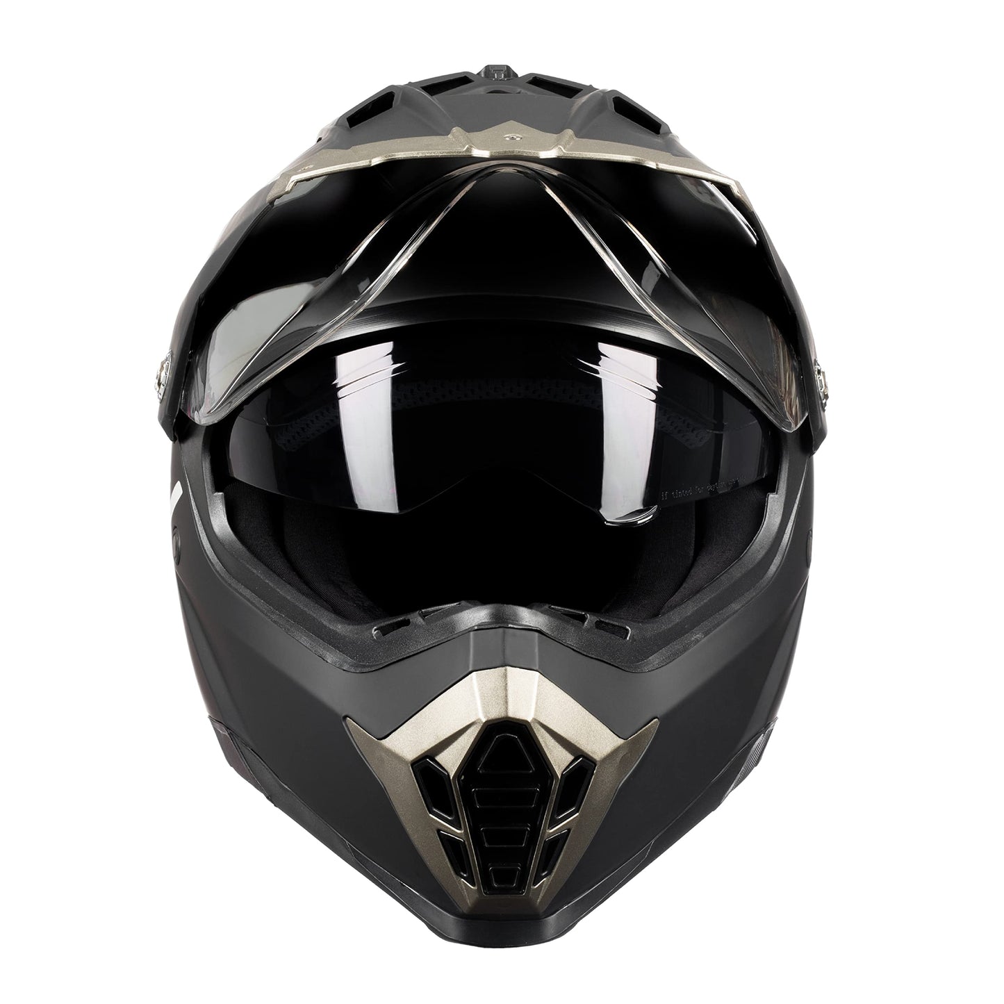 Westt Dual Sport Motorcycle Helmet Off-Road Helmets for Adults, Dual Visor Motorcycle Helmet - Full Face ATV UTV Helmet Dirt Bike Motocross Helmets DOT Approved