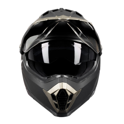 Westt Dual Sport Motorcycle Helmet Off-Road Helmets for Adults, Dual Visor Motorcycle Helmet - Full Face ATV UTV Helmet Dirt Bike Motocross Helmets DOT Approved