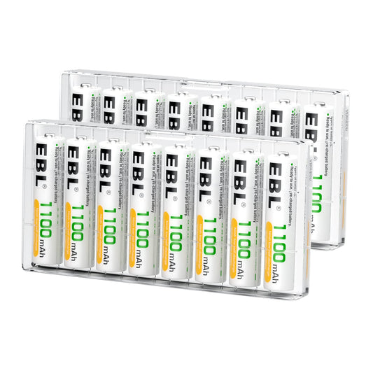 EBL Rechargeable AAA Batteries (16-Counts) Ready2Charge 1100mAh 1.2V Ni-MH Battery