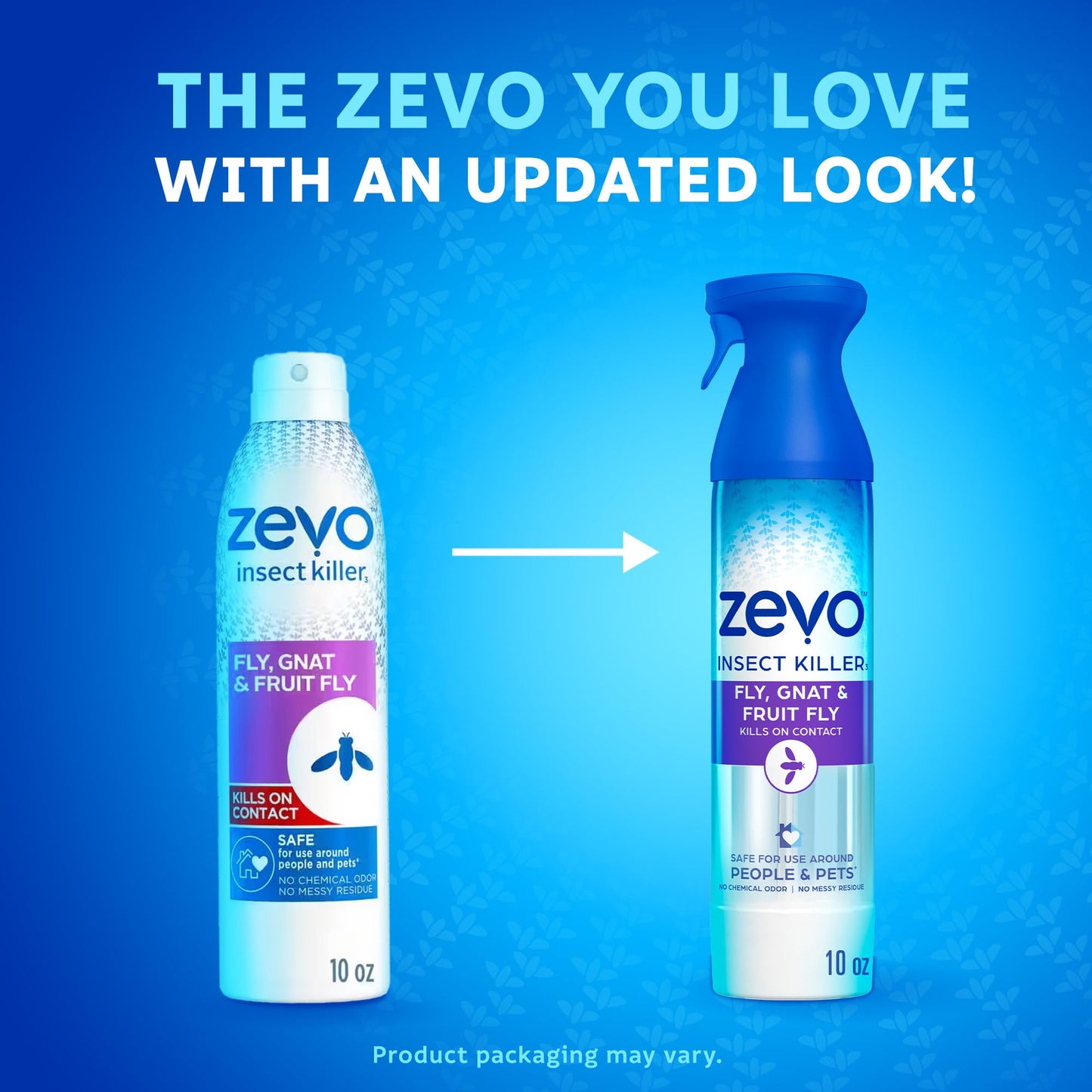 Zevo Flying Insect Killer Spray - Bug Spray for Home Use - Versatile Gnat, Mosquito, Fruit Fly Killer & More - with Rosemary & Cornmint Oil - for Indoor & Outdoor Use (3 Bottles)