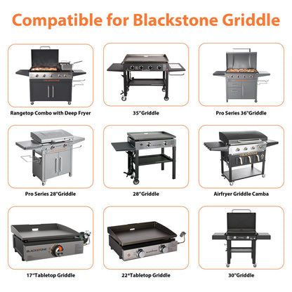 Whaleme 50-Pack Blackstone Griddle Accessories 5017 Grease Cup Liners, Aluminum Foil Drip Pan Grease Catcher Cup Liner for Blackstone 17, 22, 28, 36 Inch Griddle, Disposable Grill Grease Tray