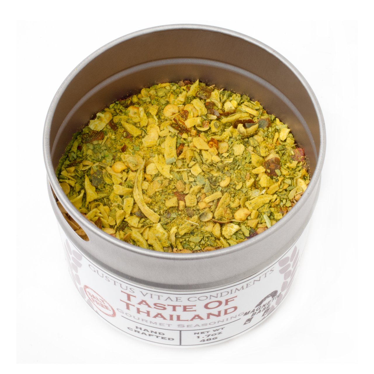 Gourmet World Flavors Seasoning Collection | Non GMO Verified | 6 Magnetic Tins | Spice Blends | Crafted in Small Batches by Gustus Vitae | #68