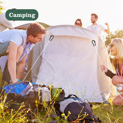 Craebuer 8 Pack Carabiner, 2 inch D-Ring Locking Carabiner Clip, Snap Hook Sport Accessories for Outdoor Camping Hiking