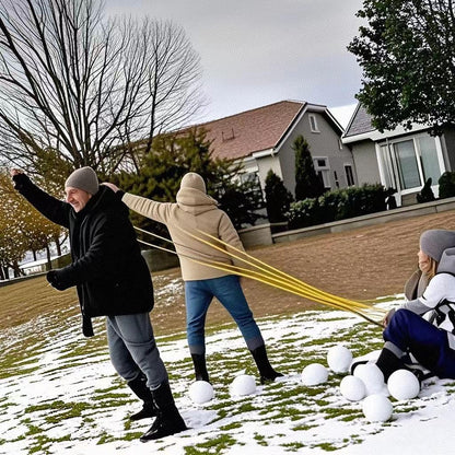 Water Balloons Launcher 500 Yard Toys 3 Person T Shirt Launcher Slingshot Water Ballons, The Heavy Duty Football Potato Launcher Giant Sling shots for Adults