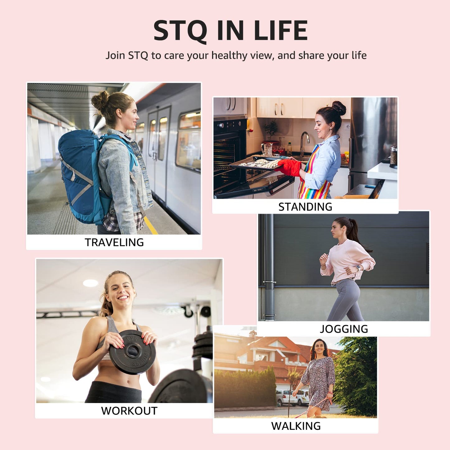 STQ Women Slip on Sneakers Breathable Walking Shoes with Memory Foam Workout Gym Fitness Shoes Navy US 6.5