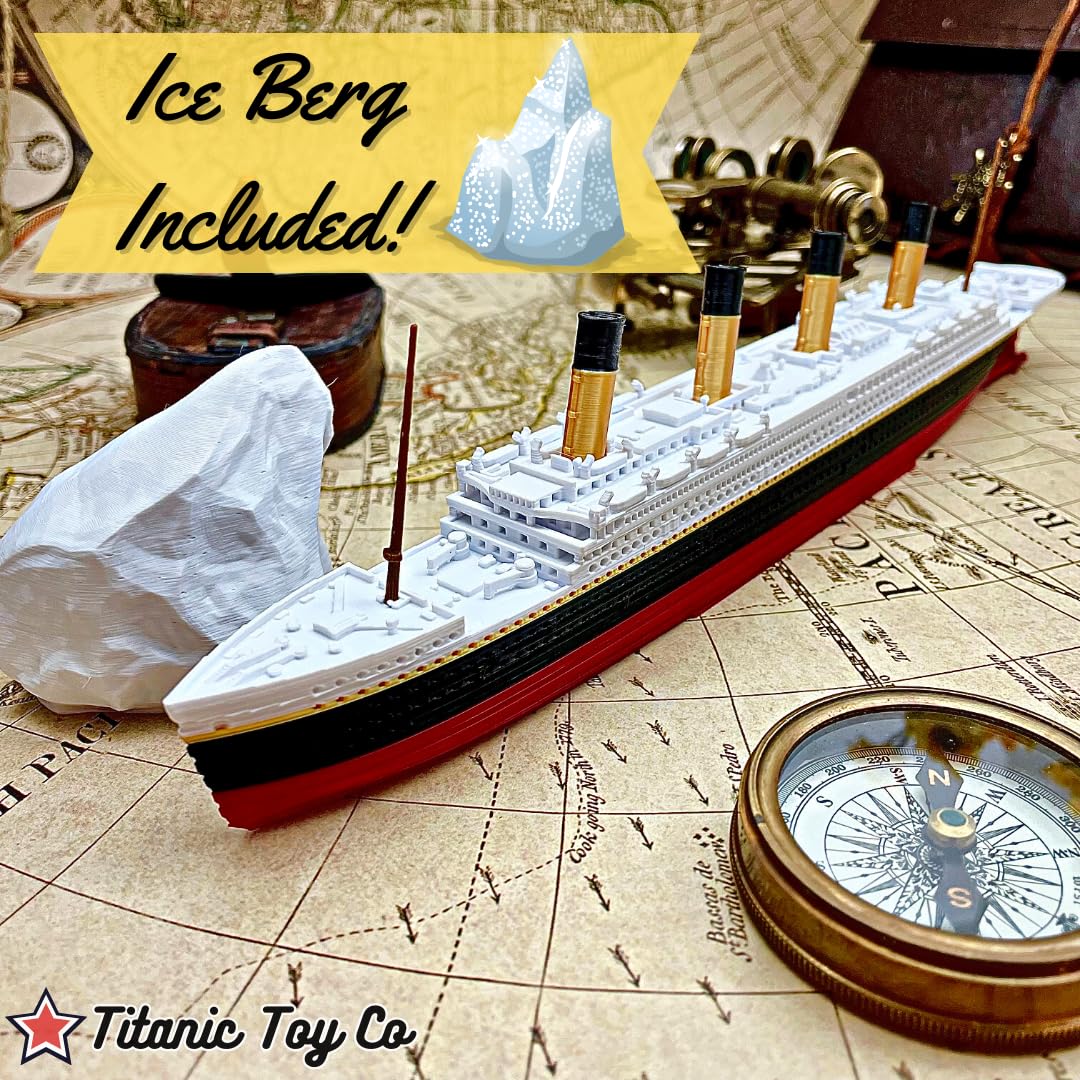 Split In Half RMS Titanic Model Ship 1 Ft Long Assembled Titanic Toys For Kids, Historically Accurate Titanic Toy, Titanic Ship, Titanic Cake Topper, Titanic Figurine, Titanic Boat, Titanic Replicas