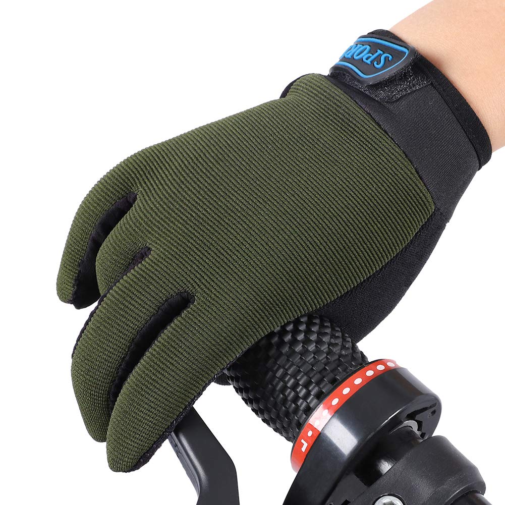 Accmor Kids Cycling Gloves, Kids Fishing Gloves, 4-10 Years Boys Girls Kids Sport Gloves, Breathable Non-Slip Full Finger Gloves for Child Cycling Climbing Riding Biking Outdoor Sports