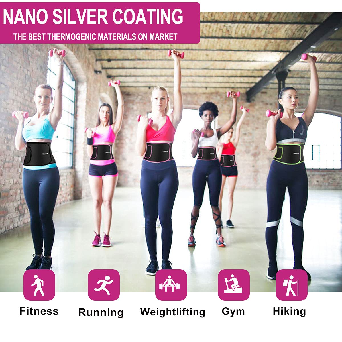 TESETON Plus Size Waist Trainer for Men Women, Waist Trimmer for Men Women, Sweat Belt Plus Size, Wraps for Belly Fat, Sauna Stomach Sweat Band Sport Fitness 01 Black XL