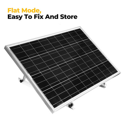 BougeRV 28in Adjustable Solar Panel Tilt Mount Brackets with Foldable Tilt Legs, Solar Panels Mounting Support up to 100 150 200 Watt Solar Panel for Roof, RV, Boat, and Off-Grid