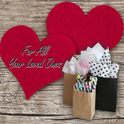 Qutuus Kraft Paper Gift Bags with Handles 8x4.5x10 25Pcs Brown Gift Bags Bulk Medium Size Small Business Bags, Party Bags, Retail Kraft Shopping Bags