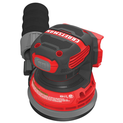 CRAFTSMAN V20 Orbital Sander, Cordless, 12,000 OPM, Bare Tool Only (CMCW220B)