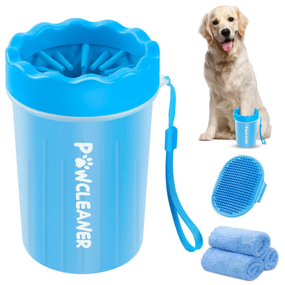 Dog Paw Cleaner, Dog Paw Washer, Paw Muddy Paw Cleaner, Pet Foot Cleaner for Small Medium Large Breed Dogs/Cats (with 3 absorbent towel)