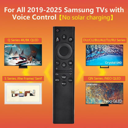 Replacement for Samsung TV Remote, for All 2019-2025 Samsung Remote Control for Smart TV with Voice Control. No Solarcell. 2-Year Warranty.