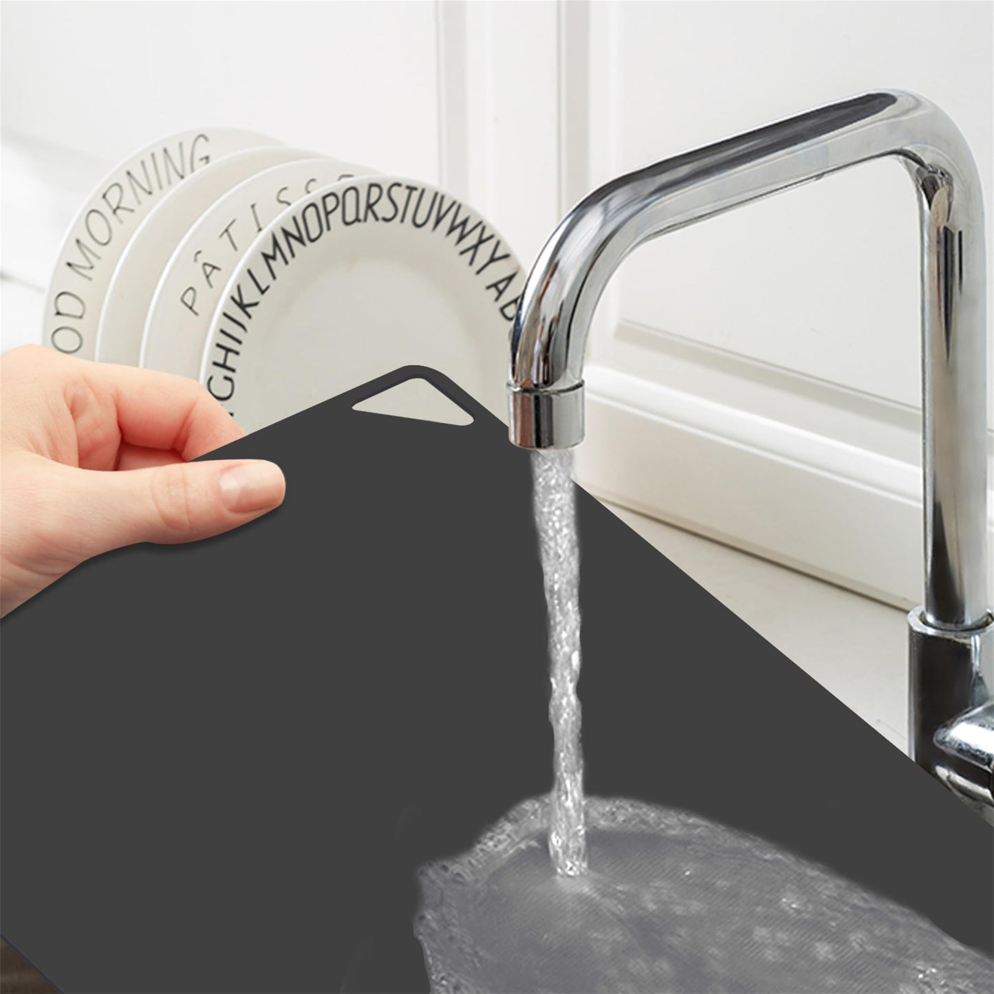 WK Flexible Plastic Cutting Boards Mats for Kitchen, Flexible Non Slip Cutting Mat, Thin Cutting Sheets, BPA Free, Dishwasher Safe, Multi Sizes