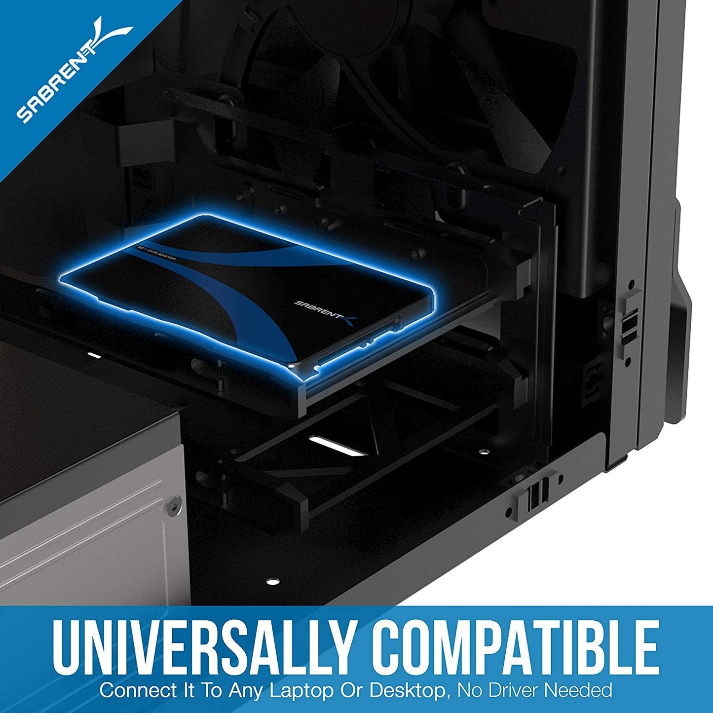 SABRENT M.2 SATA SSD to 2.5 Inch SATA III Aluminum Enclosure Adapter (EC-M2SA) [Not NVMe]