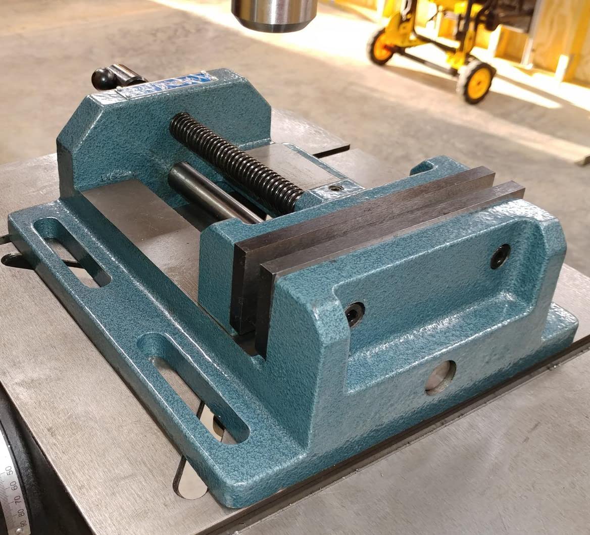 Wilton Low-Profile Drill Press Vise, 6" Jaw Width, 6" Jaw Opening, 2" Jaw Depth (Model LP6)