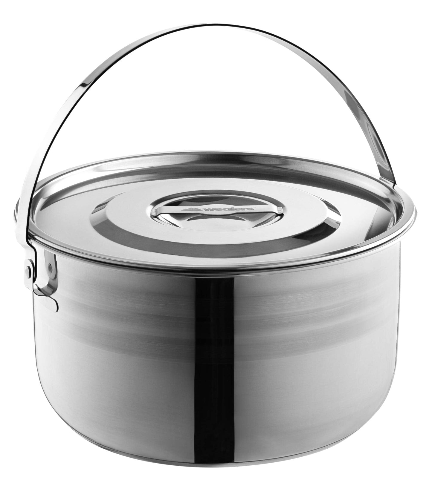 Camping Cookware Set - Compact Stainless Steel Campfire Cooking Pots and Pans | Combo Kit with Travel Tote Bag | Rugged Outdoor 4 Pc Cook Set for Hiking | Barbecues | Beach | Hiking Gear