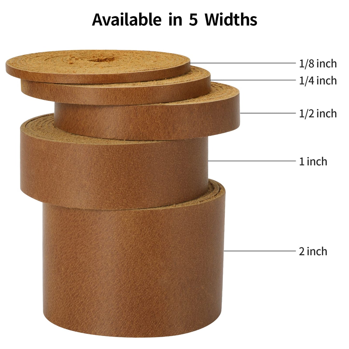 Ringsun 2 Inches Wide Flat Leather Straps for Crafts, Full Grain Leather Strips Cord String for Crafts, Tooling (2mm Thick 72.5 Inches Long Bourbon Brown)