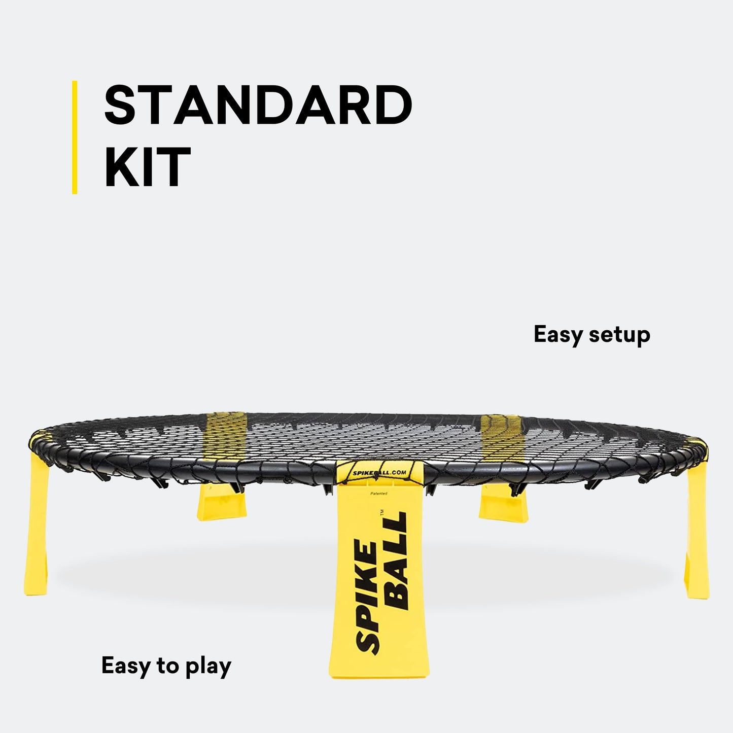 Spikeball The Original Kit 1-Ball Game Set - Outdoor, Yard & Camping Games - Includes Ball, Net, Drawstring Bag & Rulebook Set