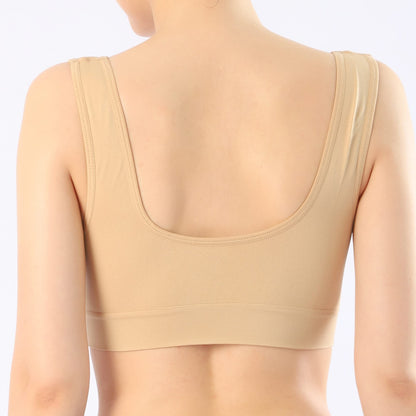 AKAMC Women's Removable Padded Sports Bras Medium Support Workout Yoga Bra 3 Pack,XX-Large