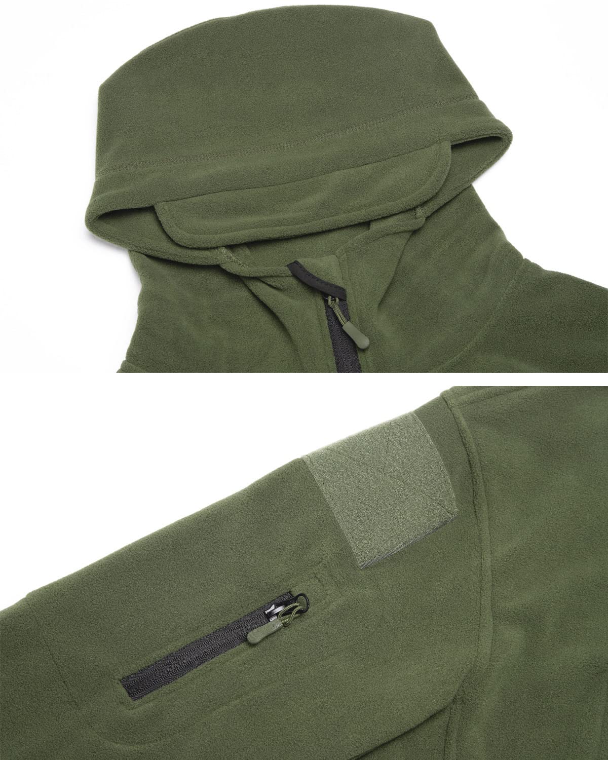 ReFire Gear Men's Warm Military Tactical Sport Fleece Hoodie Jacket