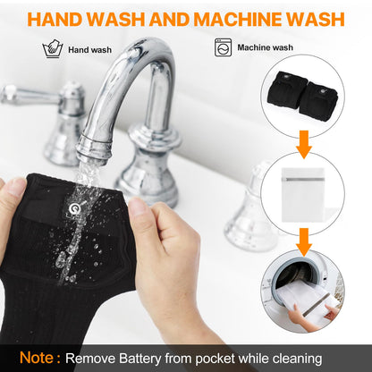 Upgraded Heated Socks,7.4V 2200MAH Electric Rechargeable Battery Heating Socks for Men Women,Winter Outdoor Sports Ski Hunting Camping Hiking Climbing Riding Motorcycle Warm Socks Foot Warmer (M)