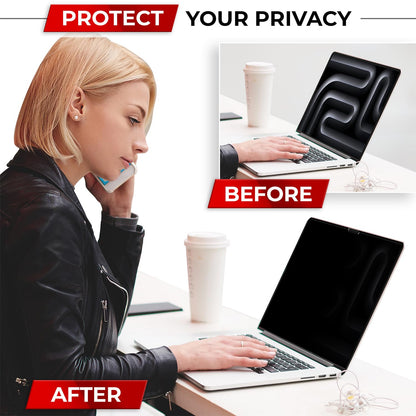 SightPro Magnetic Privacy Screen for MacBook Pro 14 Inch (2021-2024, M1, M2, M3, M4, Pro, Max) Removable Laptop Privacy Filter Shield and Protector