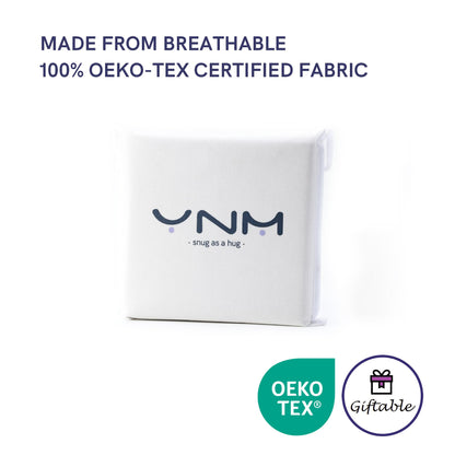 YnM Exclusive Cotton Duvet Cover for Weighted Blankets with 16 Strings (Navy, 60"x80")