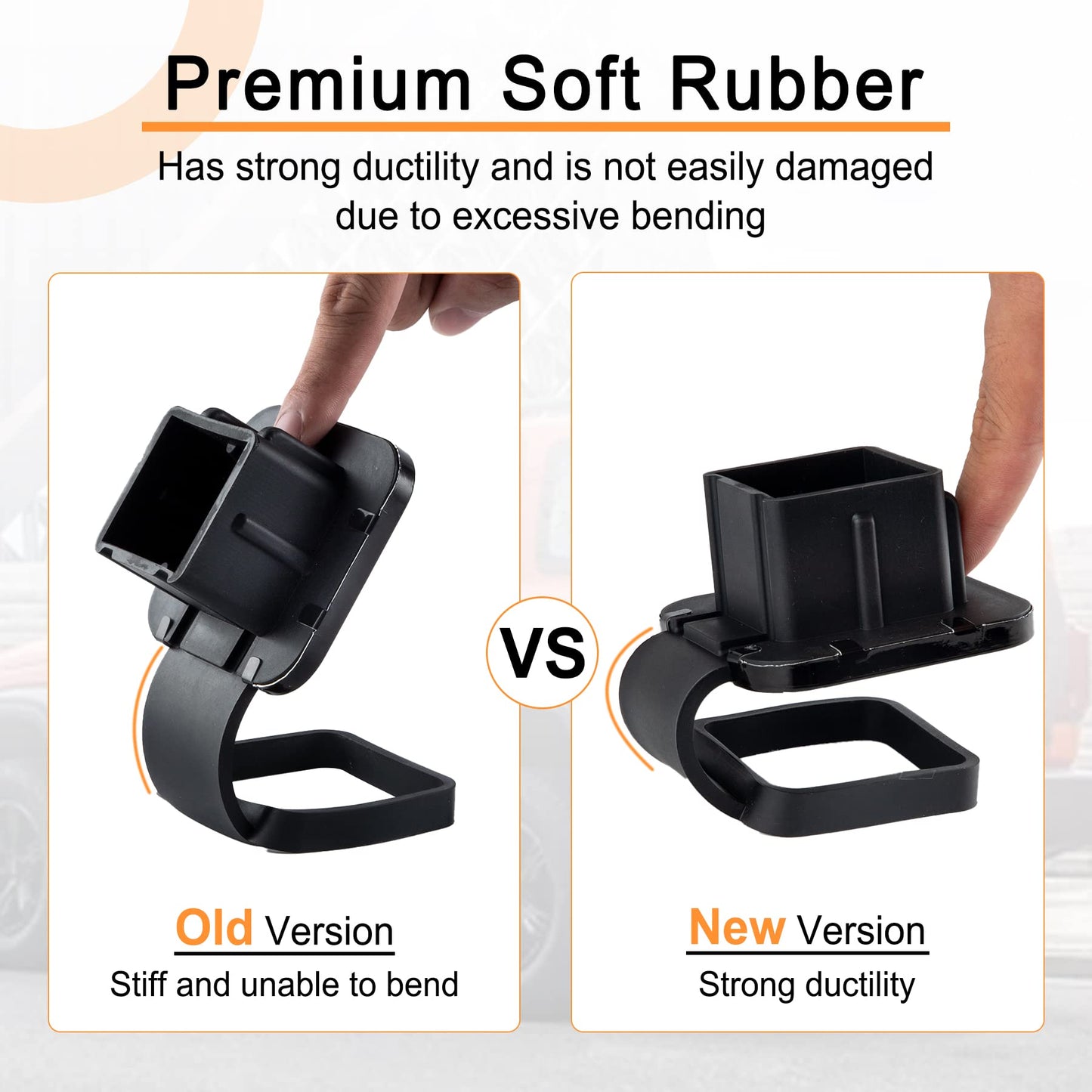 SINGARO 2 Inch Universal Flag Tow Hitch Covers, Trailer Hitch Cover Tube Plug Insert, Car Exterior Accessories, Receiver Tube Hitch Plug（2PCS American Flag）