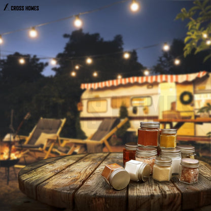 20 Set Magnetic Spice Jars Large 4 oz Refrigerator Hexagon Glass Spice Jars Magnetic Lids Shaker Spice Labels Magnet Glass Spice Containers for RV Travel Trailer Kitchen Fridge Cabinet Wall mount