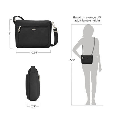 Travelon Anti-Theft Classic Small East/West Crossbody