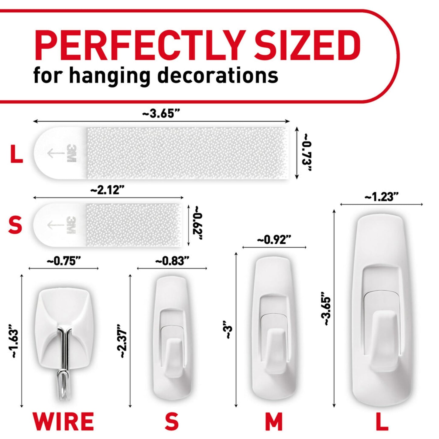 Command Variety Pack, Including 10 Pairs of Picture Hanging Strips, 6 Wire Hooks and 8 Utility Hooks for Hanging, Organization and Storage, Damage-Free Hanging Up to 19 Items, 1 Kit